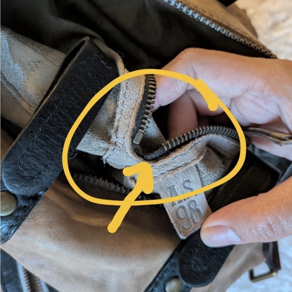 A.S. 98 x Free People Distressed Leather “Birch”/“Herra” Moto Backpack $469 USD - Picture 16 of 16